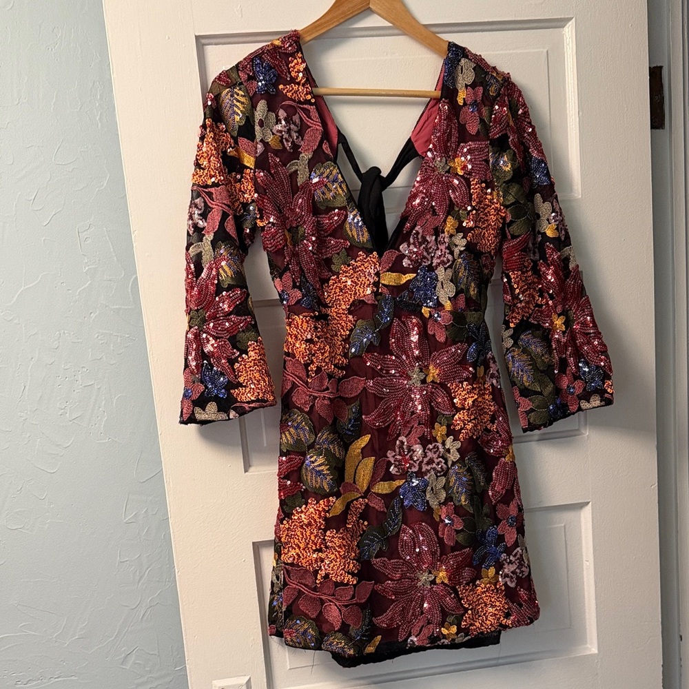 Anthropologie Multicolor Backless Dress